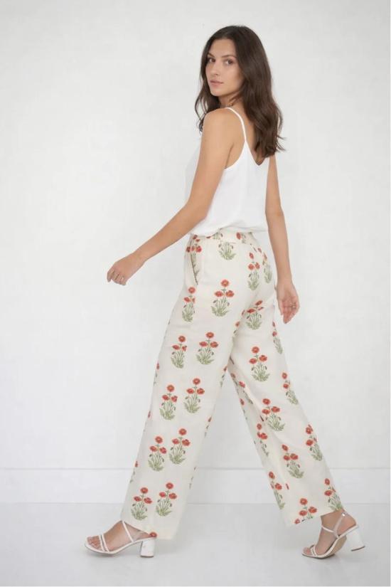  Nibi MTK 팔라초 팬츠 Nibi Mtk Edison 팬츠 레드 블룸 - OTHER BRANDS