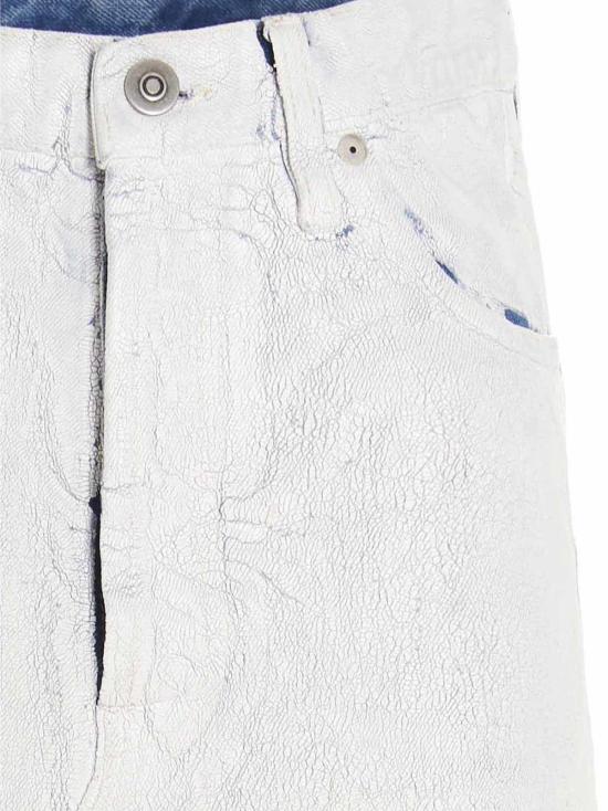  마르지엘라 데님 스커트 메종  코튼 미니 스커트 화이트 - MAISON MARGIELA