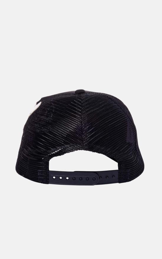  보씨 모자 Bossi Skull Trucker Hat 블랙/화이트 - BOSSI