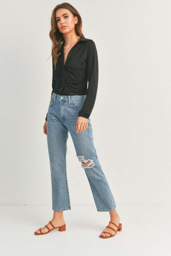  저스트 블랙 데님 데님 팬츠 BP424N BLUE - JUST BLACK DENIM