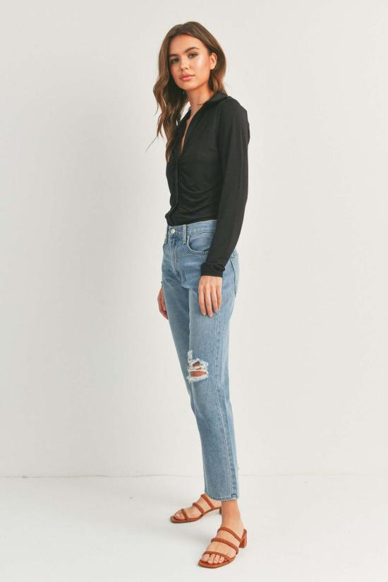  저스트 블랙 데님 데님 팬츠 BP424N BLUE - JUST BLACK DENIM