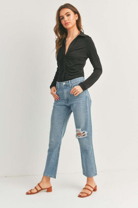  저스트 블랙 데님 데님 팬츠 BP424N BLUE - JUST BLACK DENIM