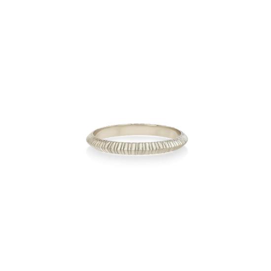  리지 맨들러 파인 주얼리 반지 쁘띠 플루티드 나이프 엣지 밴드 링 - LIZZI MANDLER FINE JEWELRY