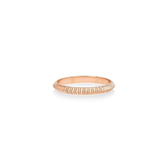  리지 맨들러 파인 주얼리 반지 쁘띠 플루티드 나이프 엣지 밴드 링 - LIZZI MANDLER FINE JEWELRY