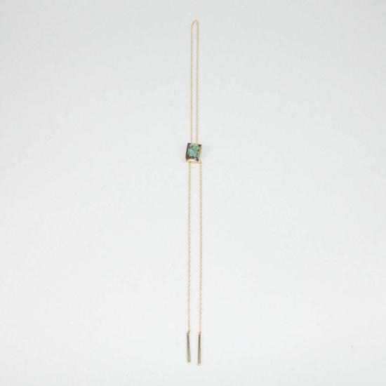  사라 사파비 주얼리 목걸이/팬던트 Sarah Safavi 주얼리 직사각형 청록색 볼로 타이 목걸이 - SARAH SAFAVI JEWELRY