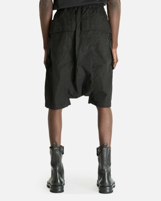 릭 오웬스 숏팬츠 크리치 카고 포드 쇼츠 블랙 - RICK OWENS