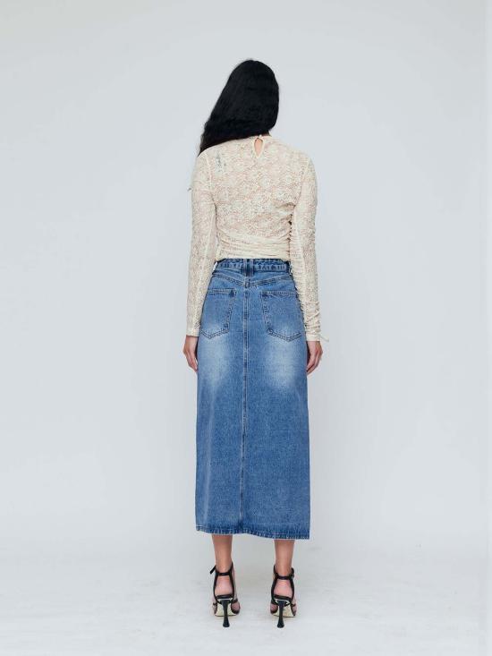  Wynn Hamlyn 긴팔 티셔츠 Lola 레이스 탑 아이보리 - OTHER BRANDS