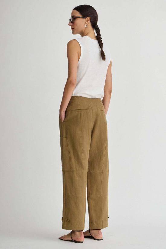  어피스 어파트 스트레이트 팬츠 Apiece Apart Juna Cargo Pant Tobacco - APIECE APART