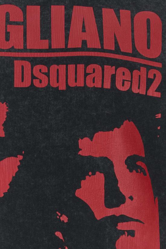  디스퀘어드2 긴팔 티셔츠 Dsquared2 슬레이트 코튼 Dsquared X Magliano 스웨트셔츠 차콜 - DSQUARED2