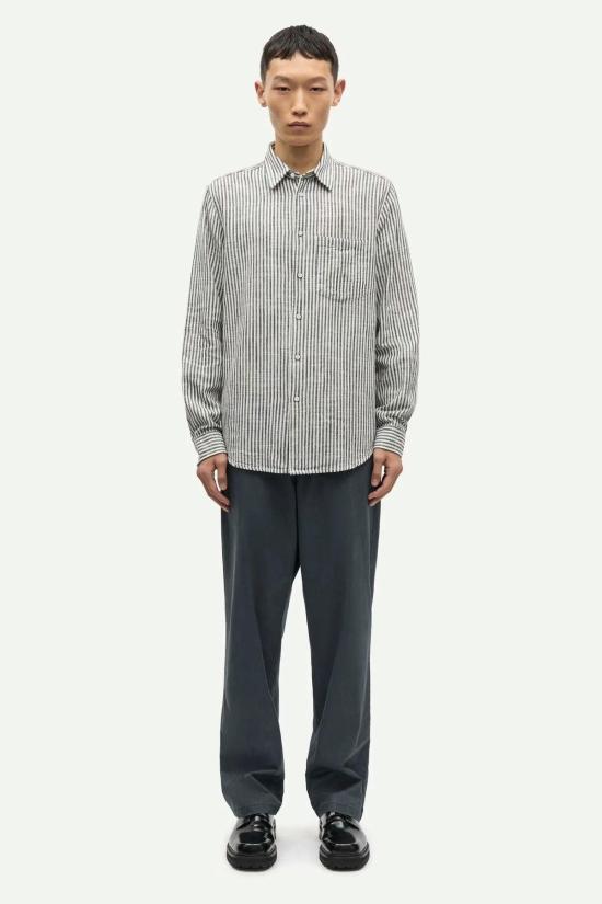  Sams√∏e Sams√∏e 긴팔 셔츠 삼쇠 삼쇠 리암 셔츠 - SAMSOE SAMSOE