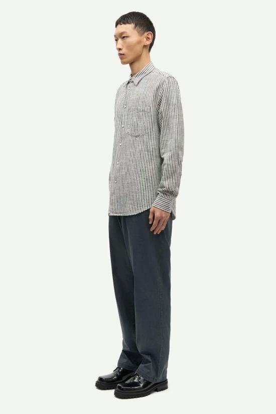 Sams√∏e Sams√∏e 긴팔 셔츠 삼쇠 삼쇠 리암 셔츠 - SAMSOE SAMSOE