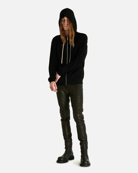  릭 오웬스 후드 티셔츠 지퍼 후드티 - RICK OWENS