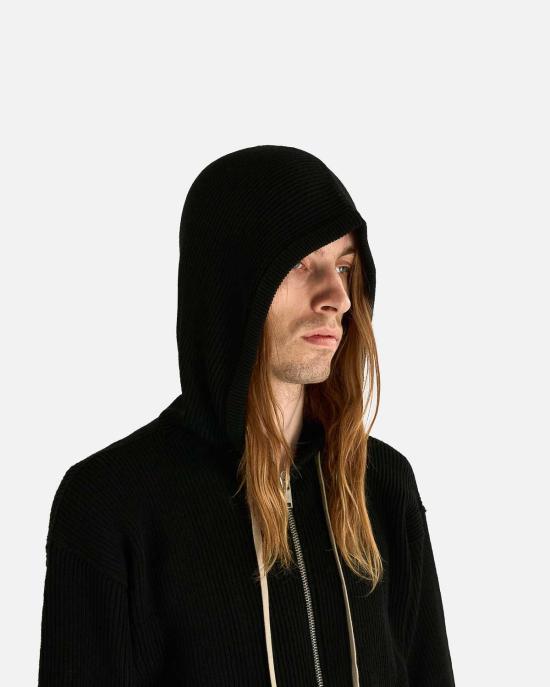  릭 오웬스 후드 티셔츠 지퍼 후드티 - RICK OWENS