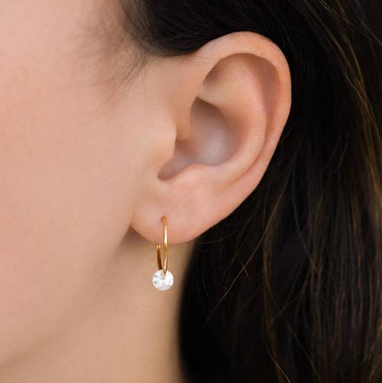  Girls Crew Jewelry 이어링 걸스 크루 주얼리 엔드리스 듀드롭 후프 - OTHER BRANDS