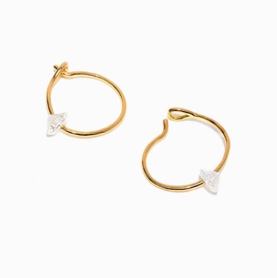  Girls Crew Jewelry 이어링 걸스 크루 주얼리 엔드리스 듀드롭 후프 - OTHER BRANDS
