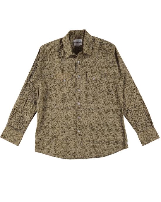  Dushyant Asthana 셔츠 The Bandit Western Shirt 키위 씨앗 프린트