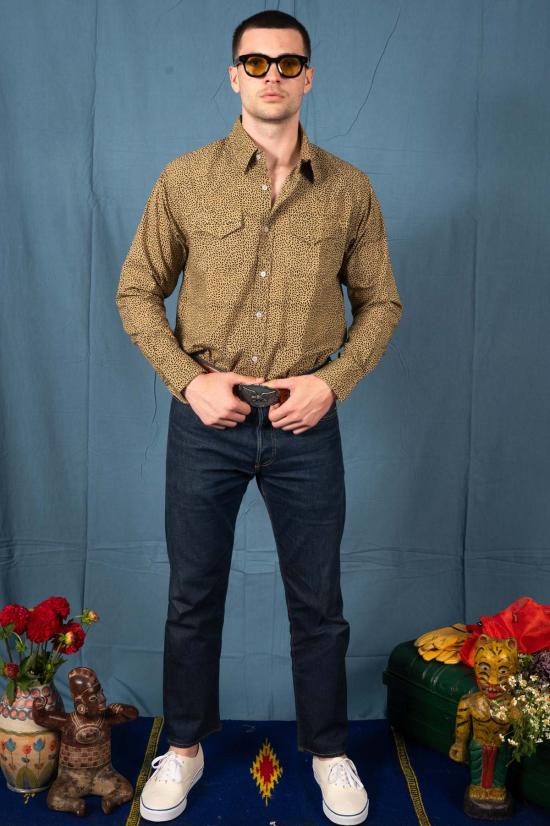  Dushyant Asthana 셔츠 The Bandit Western Shirt 키위 씨앗 프린트 - OTHER BRANDS