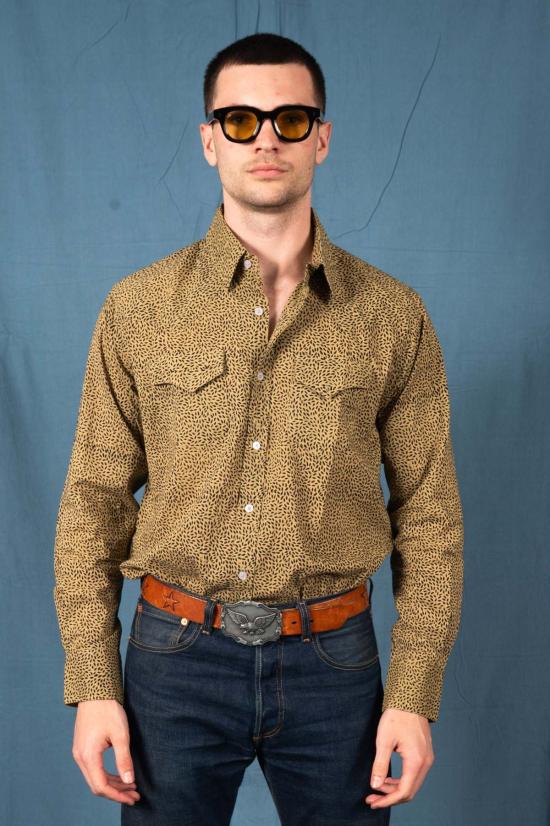  Dushyant Asthana 셔츠 The Bandit Western Shirt 키위 씨앗 프린트 - OTHER BRANDS