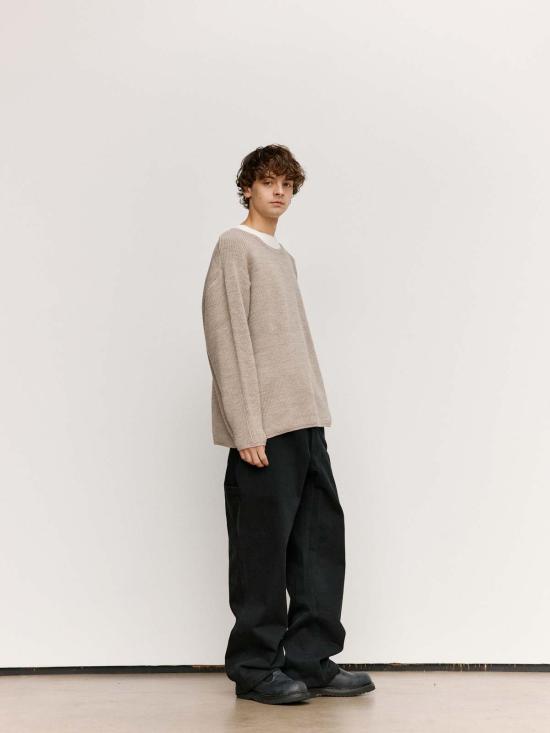  맨틀 스웨터 Man Tle R19 Z6 Tarndie Polwarth 머신 니트 - MAN-TLE