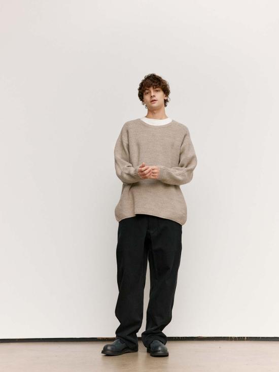  맨틀 스웨터 Man Tle R19 Z6 Tarndie Polwarth 머신 니트 - MAN-TLE