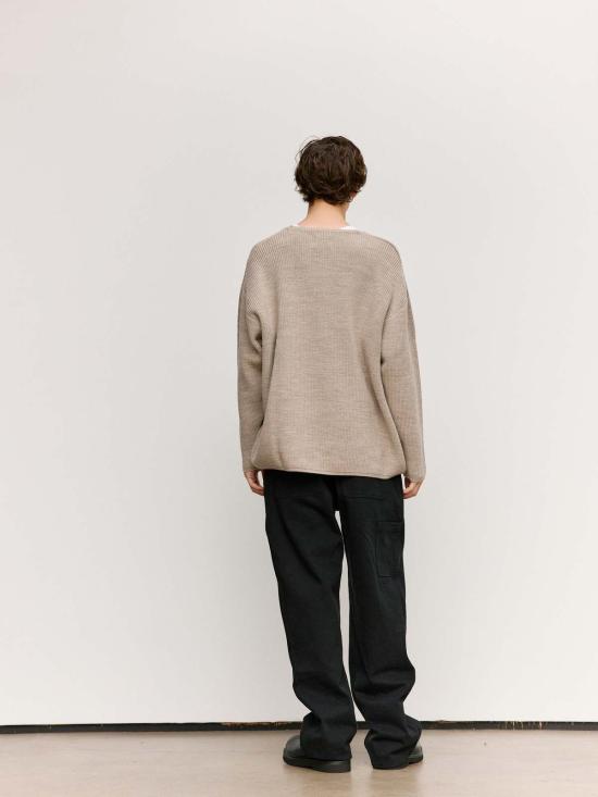  맨틀 스웨터 Man Tle R19 Z6 Tarndie Polwarth 머신 니트 - MAN-TLE