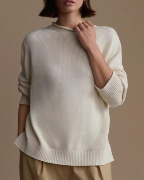  제니 케인 스웨터 로마 풀오버  아이보리