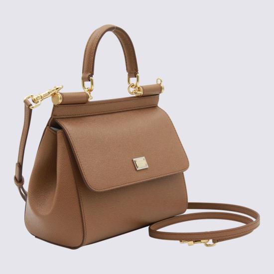 26FW 돌체앤가바나 미디움 시실리 핸드백 BB6003 B10018M417 Caramello - DOLCE & GABBANA