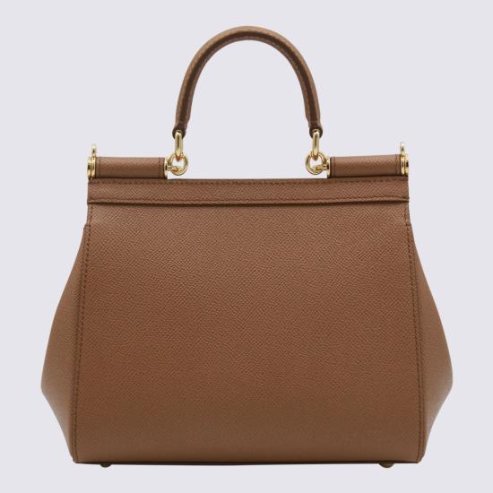 26FW 돌체앤가바나 미디움 시실리 핸드백 BB6003 B10018M417 Caramello - DOLCE & GABBANA