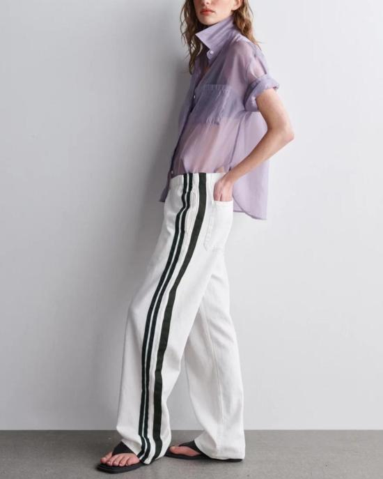  랙앤본 데님 팬츠 Rag & Bone Featherweight Pull On Track Pant Whitesport - RAG & BONE
