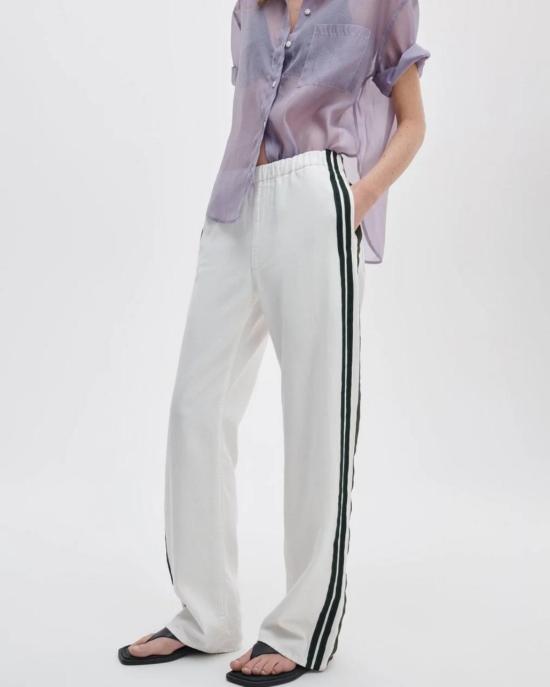  랙앤본 데님 팬츠 Rag & Bone Featherweight Pull On Track Pant Whitesport - RAG & BONE