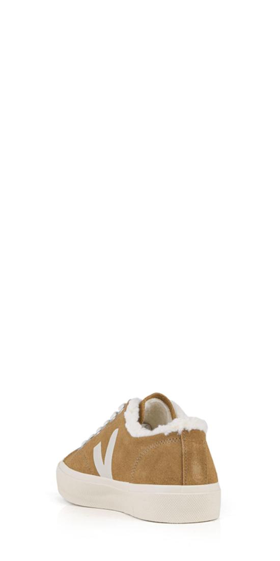 베자 스니커즈 Veja Wata Ii Low Faux Shearling Lined Suede Sneakers Tent Pierre - VEJA