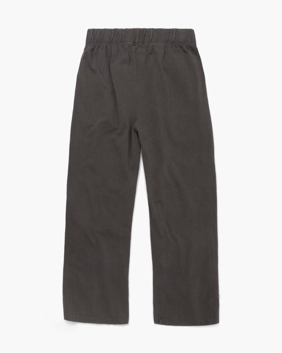  레스 티엔 스트레이트 팬츠 레 티앙 페니 플리츠 프론트  빈티지 블랙 - LES TIEN
