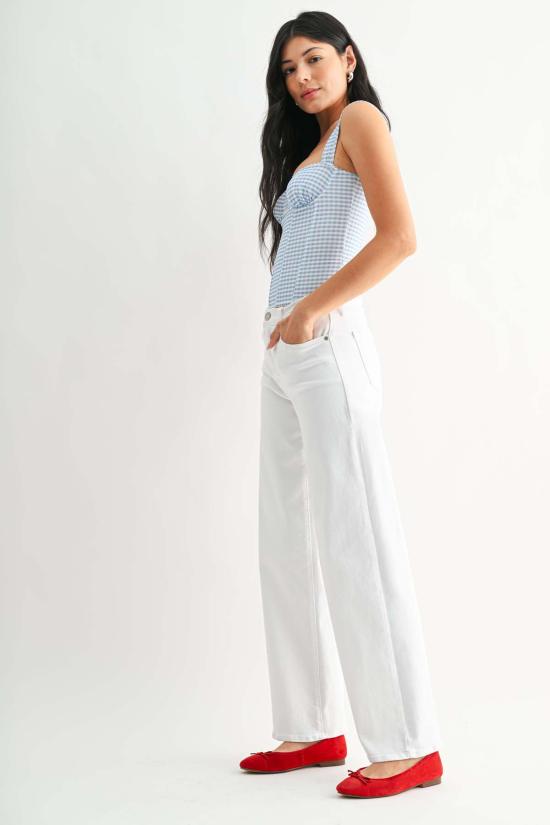  저스트 블랙 데님 데님 팬츠 BP484J WHITE - JUST BLACK DENIM