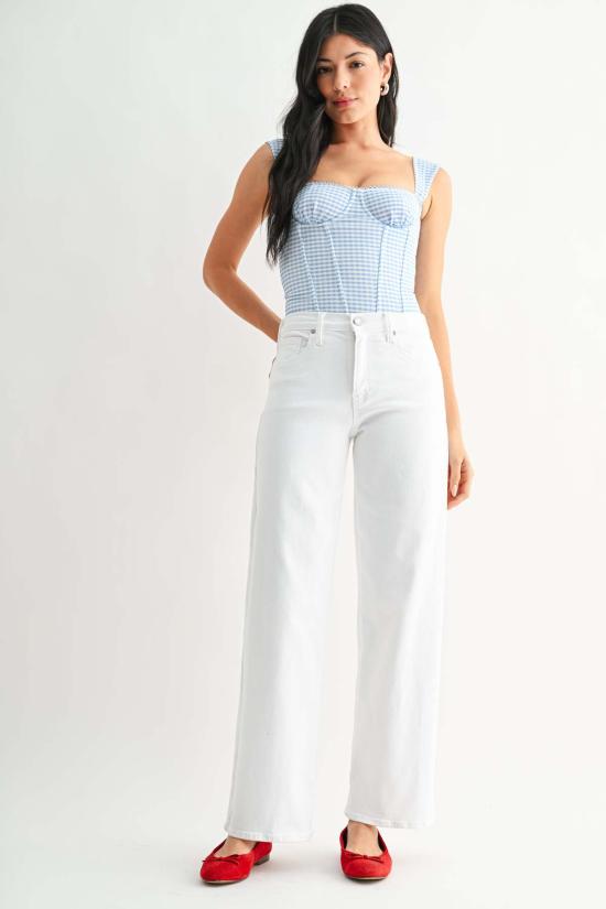  저스트 블랙 데님 데님 팬츠 BP484J WHITE - JUST BLACK DENIM