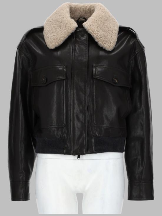 26FW 브루넬로 쿠치넬리 가죽 자켓 MPCTN7656 C4192 BROWN