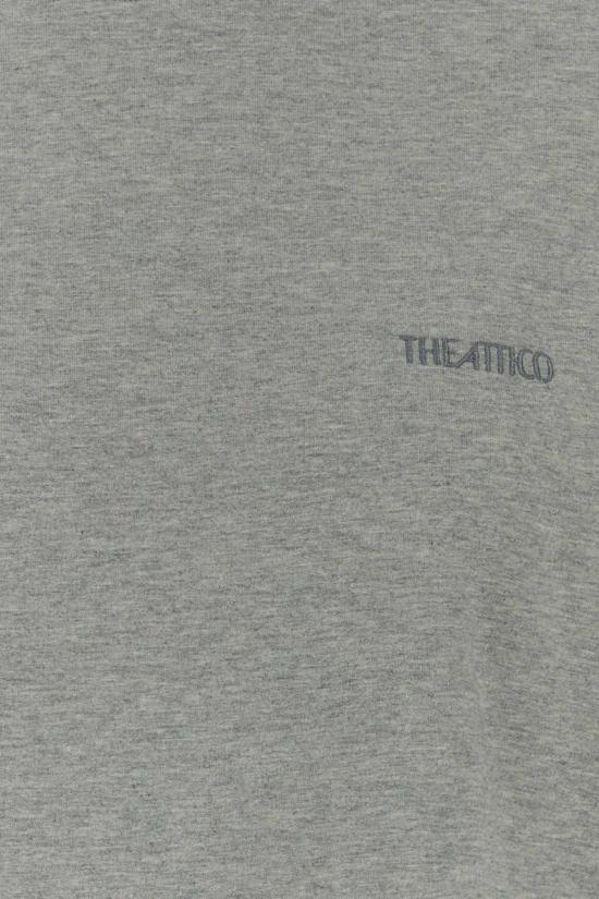 디 아티코 숏 원피스 아티코 스트레치 코튼 스웨트셔츠 미니 드레스 - THE ATTICO