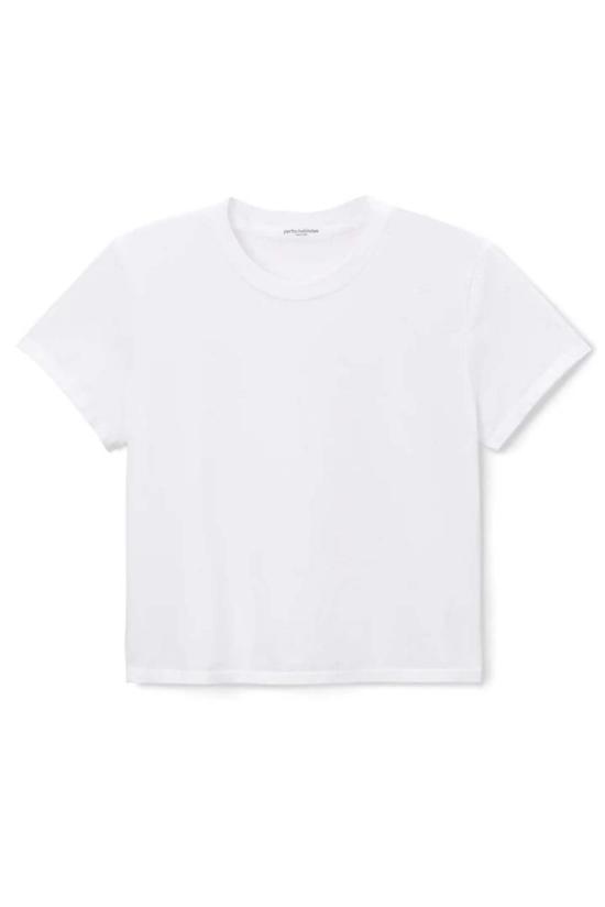  퍼펙트 화이트 티 반팔 티셔츠 셔츠 스프링스틴 티셔츠 - PERFECT WHITE TEE