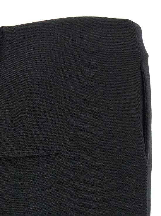  릭 오웬스 숏 스커트 버진 울 미니 스커트 블랙 - RICK OWENS