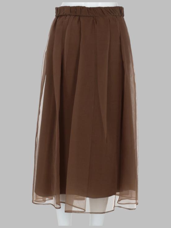 26FW 브루넬로 쿠치넬리 스커트 MF940G4096 C9812 BROWN - BRUNELLO CUCINELLI