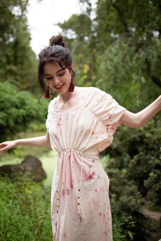  아르테아가 롱 원피스 포르티아 핸드페인팅 드레스 칼로 워시 - ARTEAGA
