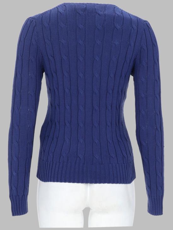 26FW 폴로 랄프로렌 포니 로고 피마코튼 케이블 니트 스웨터 211971869 509CHARTERBLUE - POLO RALPH LAUREN