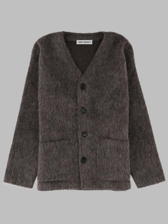 26FW 아워레가시 가디건 몰 그레이 헤어리 울 M2266CM MOLEGREYHAIRYWOOL