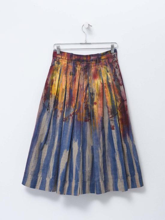  비비안웨스트우드 로고 자수 코튼 미디 스커트 3F01000C W00RM MULTI - VIVIENNE WESTWOOD