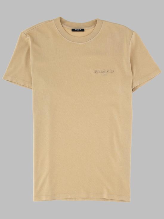 26FW 발망 반팔 티셔츠 HH1EF000BD59 GHY BEIGE