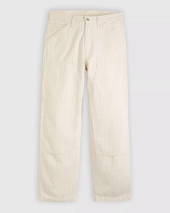  리바이스 치노 팬츠 568 루즈핏 스트레이트 더블니 카펜터 마리스 스트라이프 팬츠 - LEVI'S
