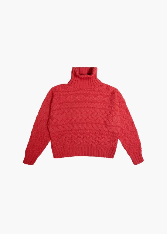  지지 니트웨어 터틀넥 케이블 - GIGI KNITWEAR