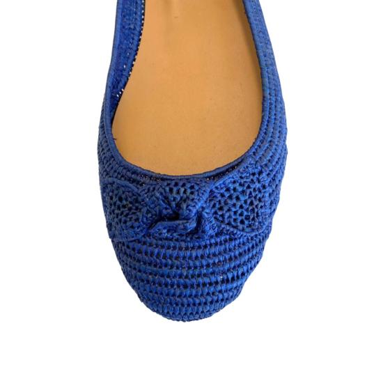  프라우드 메리 풋웨어 플랫 슈즈 라피아 발레 플랫 네이비 - PROUD MARY FOOTWEAR