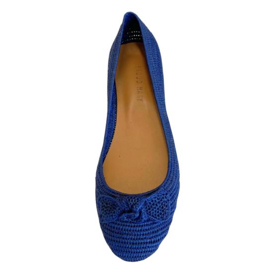  프라우드 메리 풋웨어 플랫 슈즈 라피아 발레 플랫 네이비 - PROUD MARY FOOTWEAR