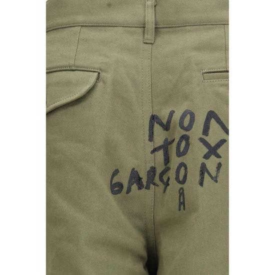 26SS 꼼데가르송 숏팬츠 Comme Des Garçons 바이컬러 코튼 버뮤다 쇼츠 - COMME DES GARCONS