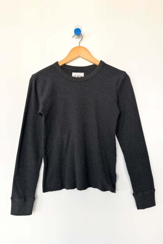  르 본 숍 긴팔 티셔츠 Le Bon Shoppe Pointelle 펀더멘탈 티셔츠 - LE BON SHOPPE
